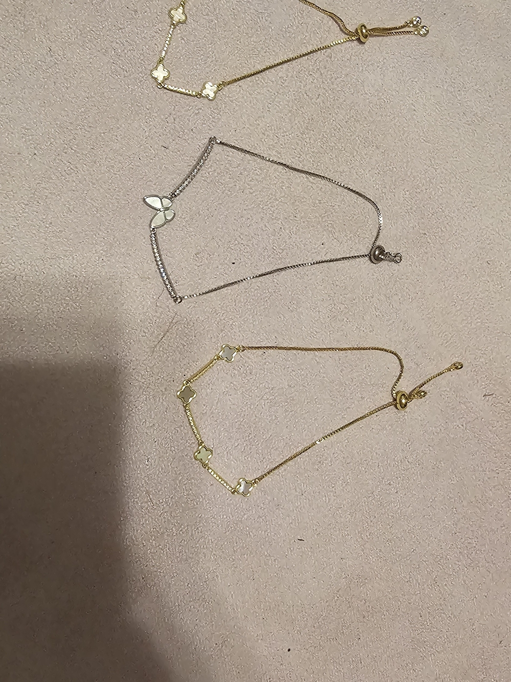 NWOT - Gold and Silver Adjustable Bracelet Set - Women Jewelry